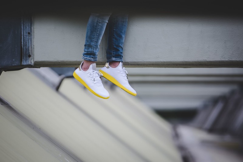 Pharrell Williams x adidas Tennis HU White Yellow BY2674 Grailify